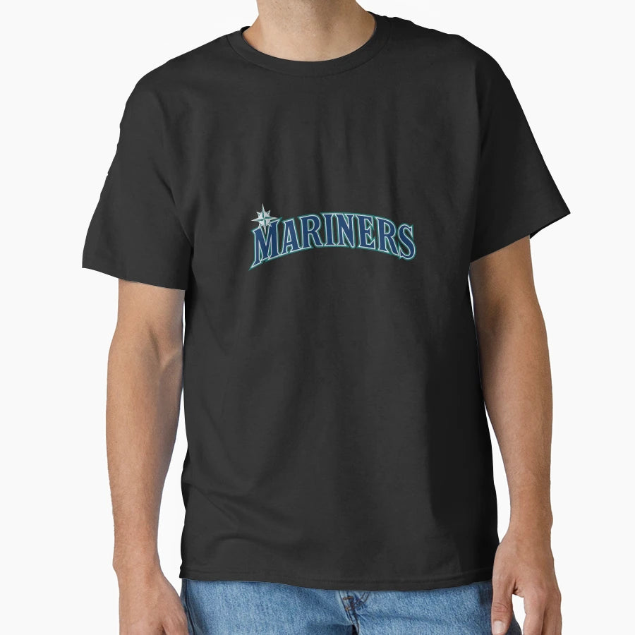 Seattle Compass Script Baseball Text Art T-Shirt - Novelty Apparel Unisex - T-Shirt, Sweatshirt, Hoodie