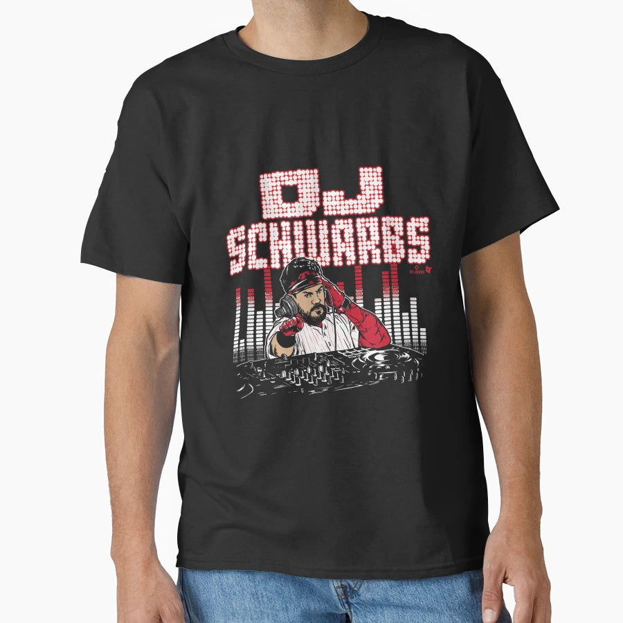 Kyle Schwarber Dj Schwarbs Philadelphia T-Shirt - Graphic Print for Adults - T-Shirt, Sweatshirt, Hoodie