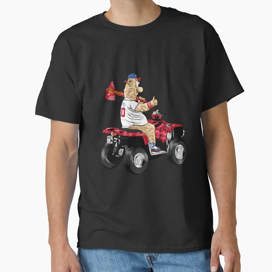 Quad Bloop Funny Race Mascot Braves T-Shirt - Novelty Apparel Men Women - T-Shirt, Sweatshirt, Hoodie