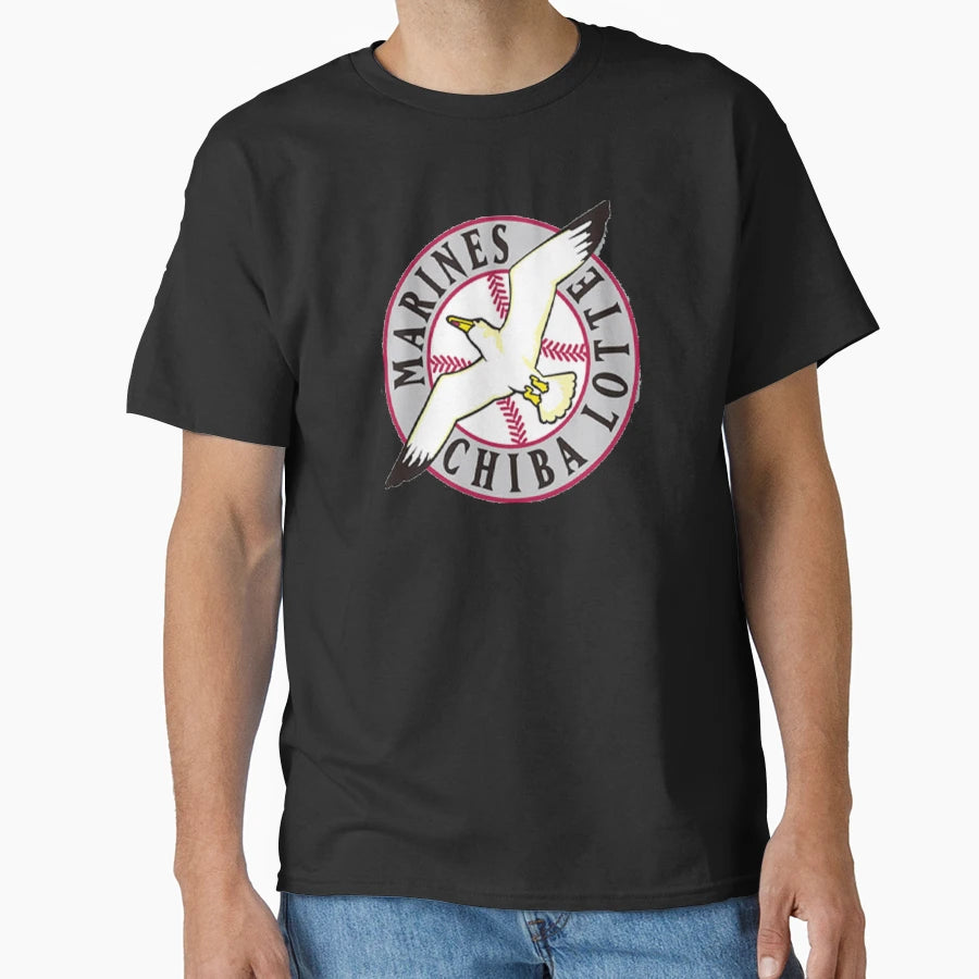 Chiba Lotte Marines T-Shirt - Novelty Apparel for Adults - T-Shirt, Sweatshirt, Hoodie