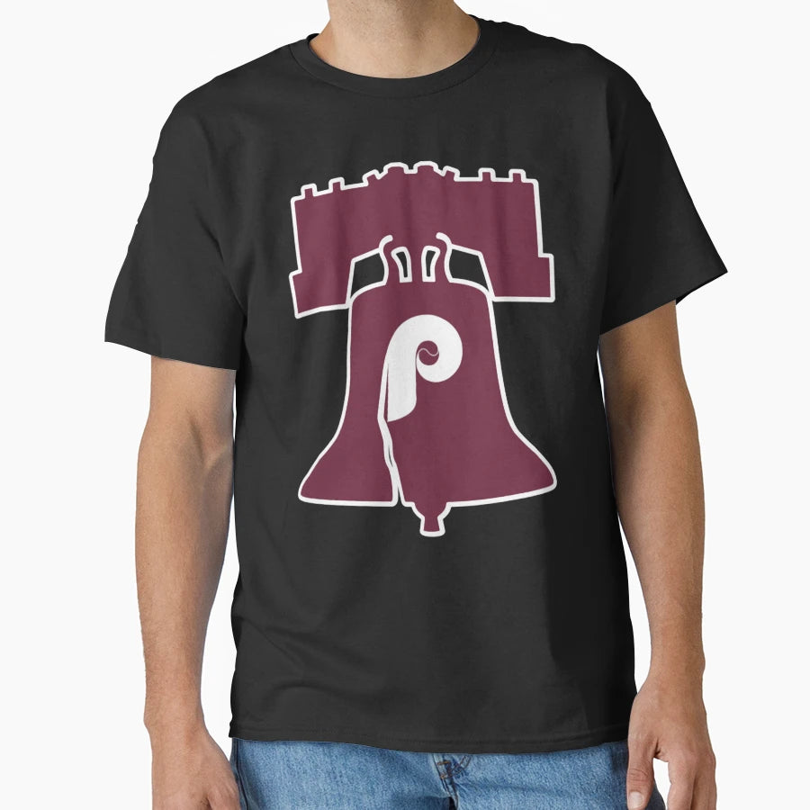 Philadelphia Baseball Liberty Bell Red T-Shirt - Novelty Apparel Unisex - T-Shirt, Sweatshirt, Hoodie