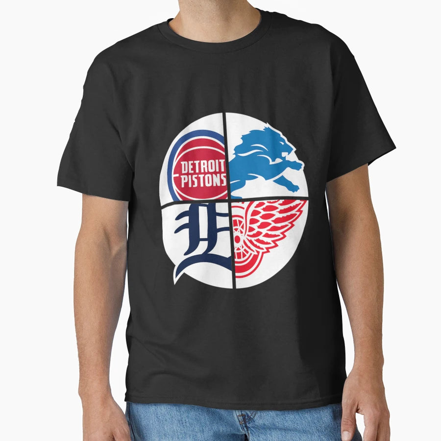 Detroit Sports T-Shirt - Aesthetic Graphic Unisex - T-Shirt, Sweatshirt, Hoodie