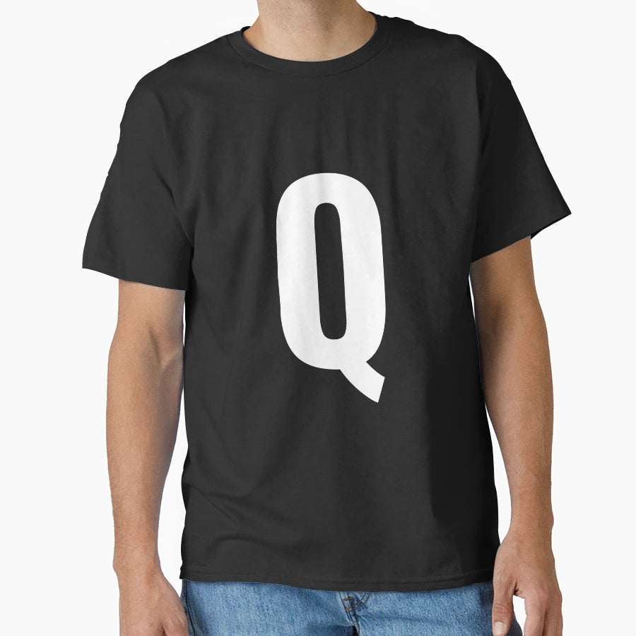 Q Letter Abc Letter Q T-Shirt - Trendy Graphic Unisex - T-Shirt, Sweatshirt, Hoodie