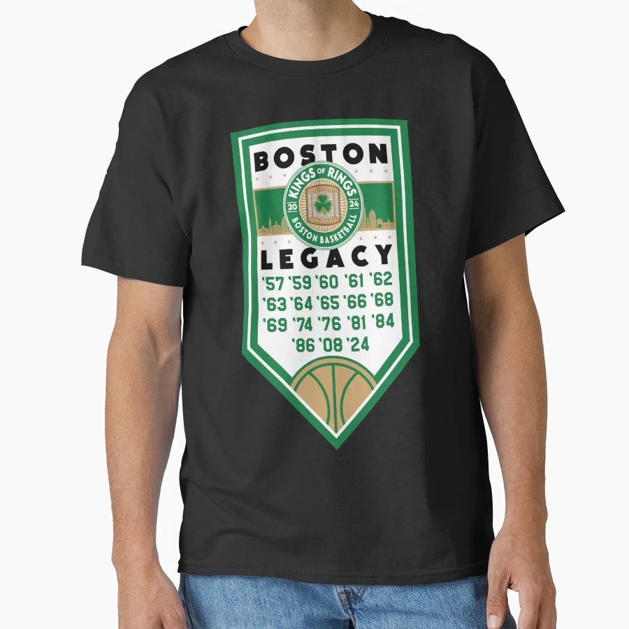 Boston Basketball 2024 Championship T-Shirt - Graphic Print for Adults - T-Shirt, Sweatshirt, Hoodie