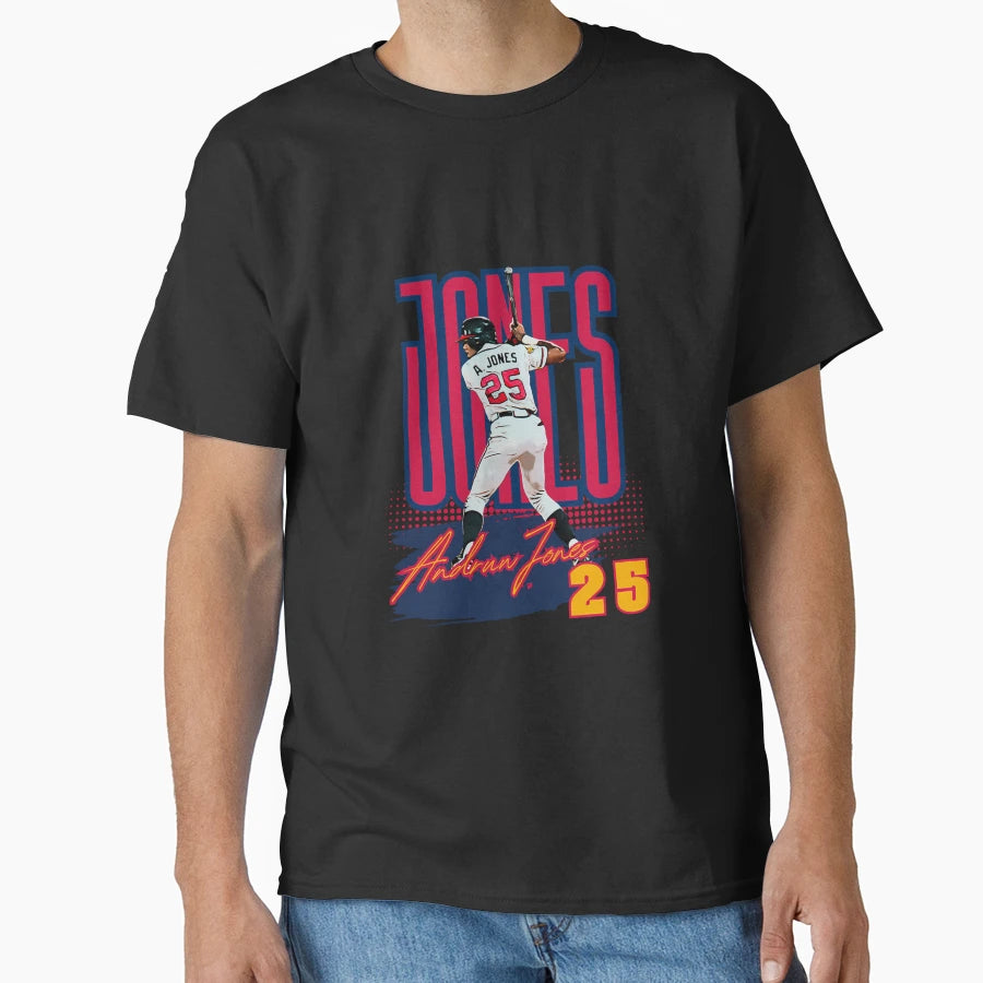 Andruw Jones Baseball Art Iconic T-Shirt - Casual Everyday Wear Unisex - T-Shirt, Sweatshirt, Hoodie