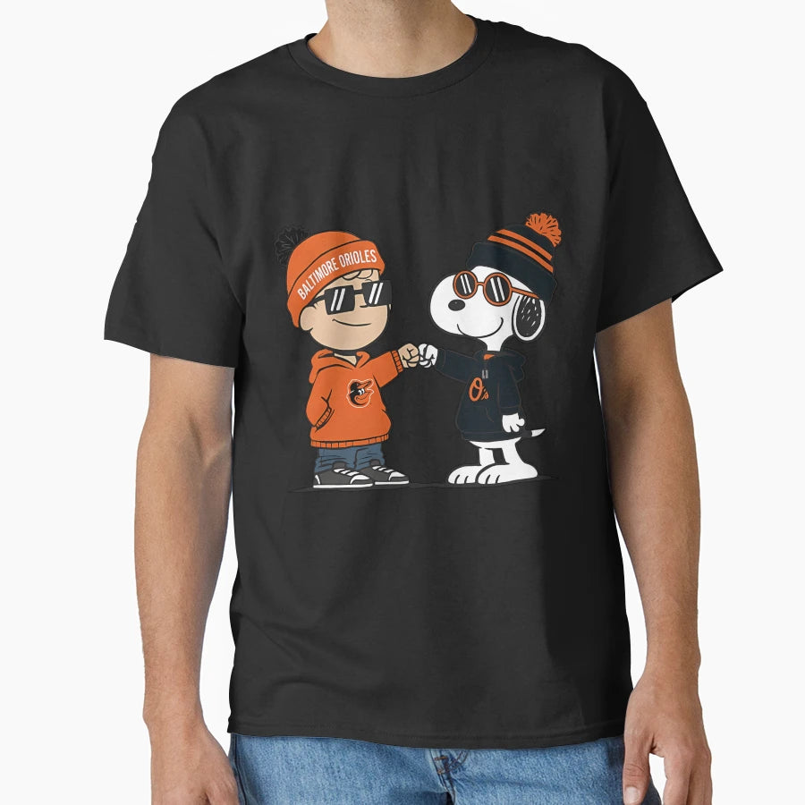 Baltimore Orioles Snoopy T-Shirt - Trendy Graphic for Adults - T-Shirt, Sweatshirt, Hoodie