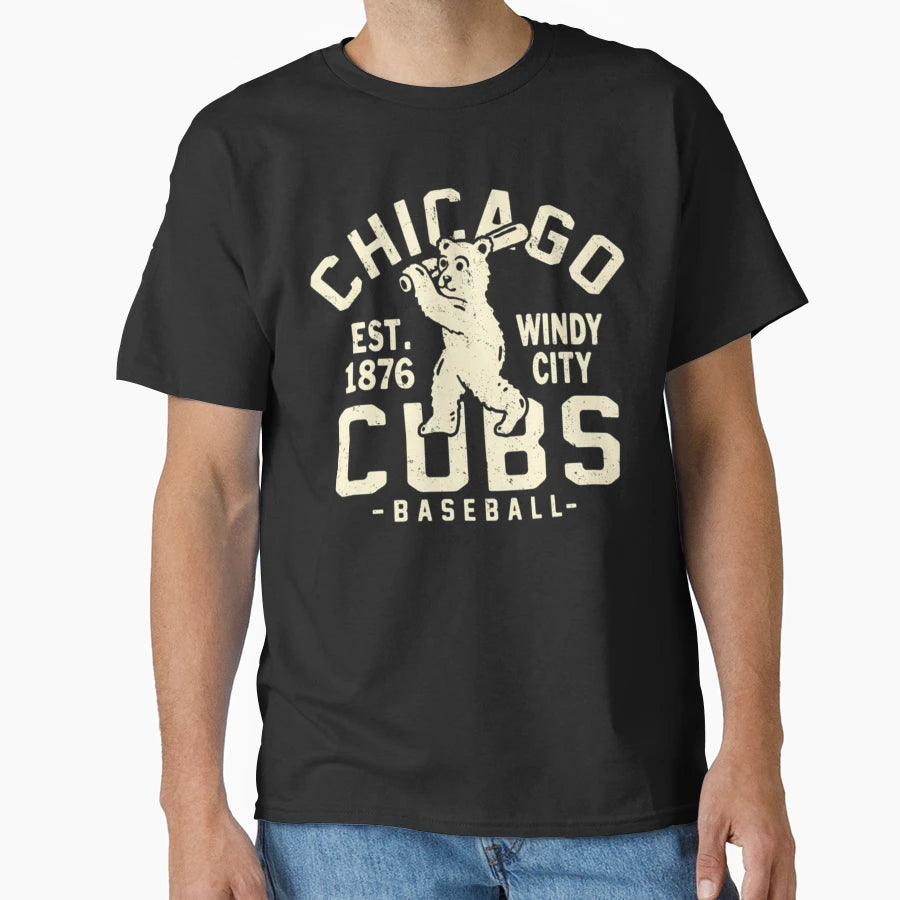 Chicago Cub Chicago T-Shirt - Custom Art Print for Adults - T-Shirt, Sweatshirt, Hoodie