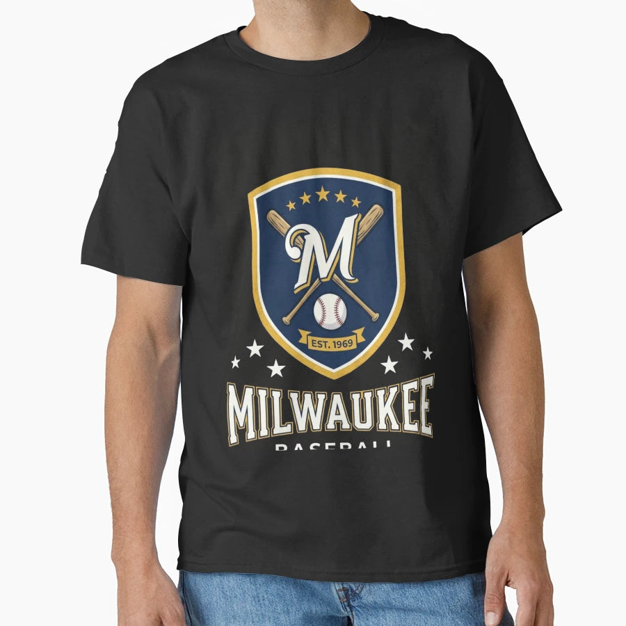 Milwaukee Baseball T-Shirt - Fun Novelty Design Unisex - T-Shirt, Sweatshirt, Hoodie