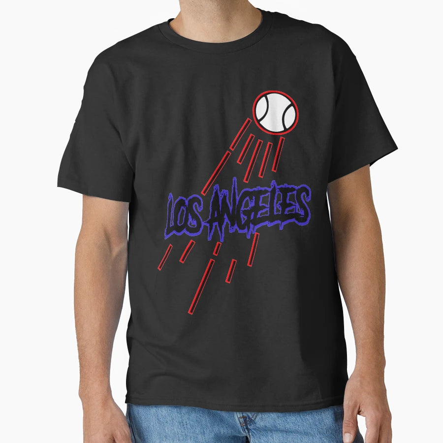 Los Angeles Baseball T-Shirt - Graphic Print Unisex - T-Shirt, Sweatshirt, Hoodie