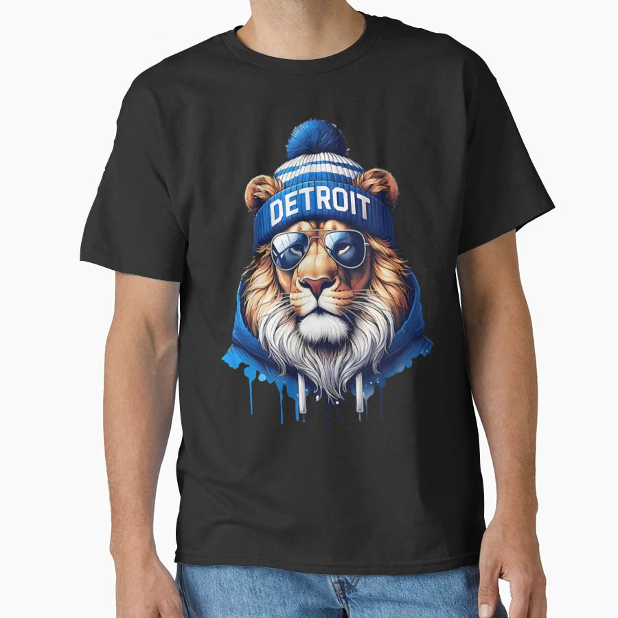 Detroit Lions T-Shirt - Graphic Print Unisex - T-Shirt, Sweatshirt, Hoodie