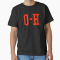 Scarlet Half O H I O Ohio T-Shirt - Aesthetic Graphic for Adults - T-Shirt, Sweatshirt, Hoodie