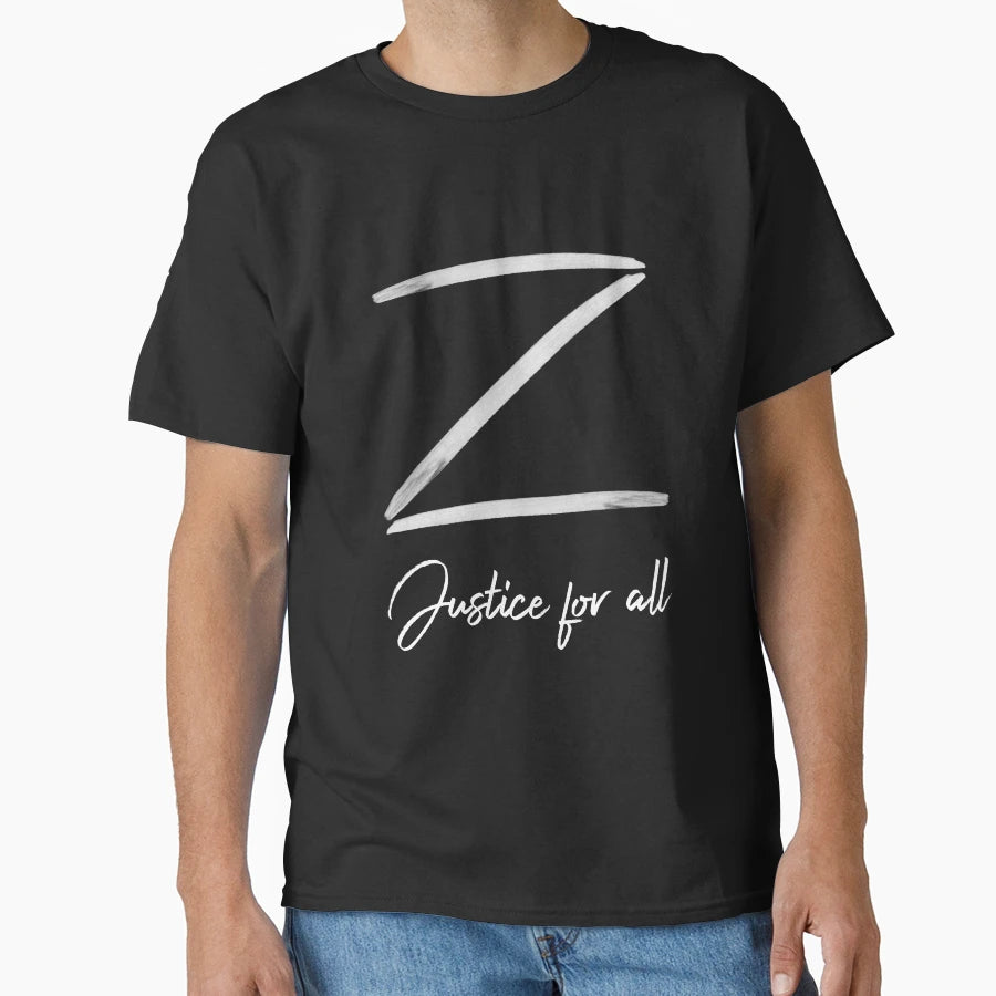 Z Zorro Justice All T-Shirt - Unique Graphic Men Women - T-Shirt, Sweatshirt, Hoodie