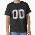 Distressed Baseball Number Double T-Shirt - Custom Art Print for Adults - T-Shirt, Sweatshirt, Hoodie