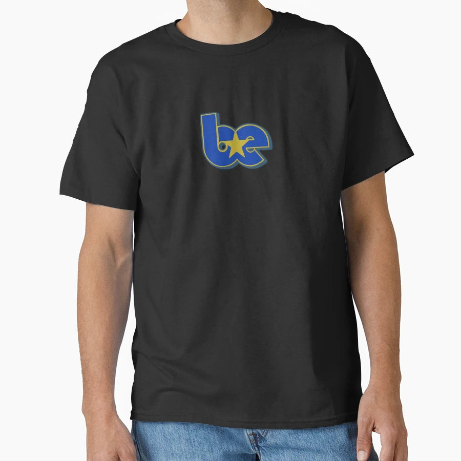 Be Star Contrast Initials Outline Logo T-Shirt - Novelty Apparel Men Women - T-Shirt, Sweatshirt, Hoodie