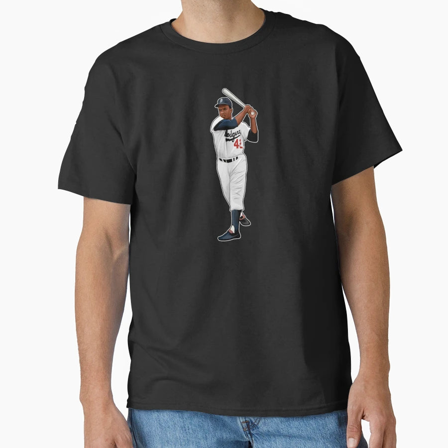 Jackie Robinson 42 Poses T-Shirt - Streetwear Style for Adults - T-Shirt, Sweatshirt, Hoodie
