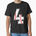 Baseball Number 4 T-Shirt - Streetwear Style Men Women - T-Shirt, Sweatshirt, Hoodie