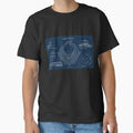 Wrigley Field Navy Blueprint T-Shirt - Casual Everyday Wear for Adults - T-Shirt, Sweatshirt, Hoodie