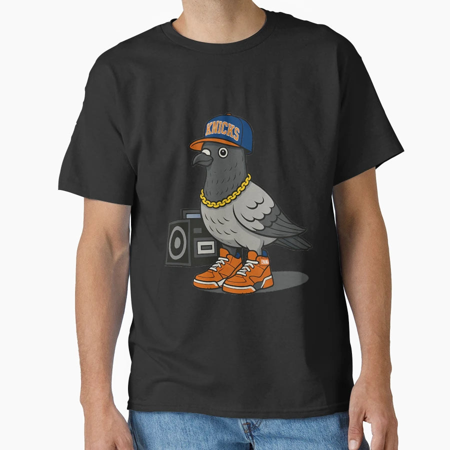 Nyc Pigeon Knicks T-Shirt - Novelty Apparel Unisex - T-Shirt, Sweatshirt, Hoodie