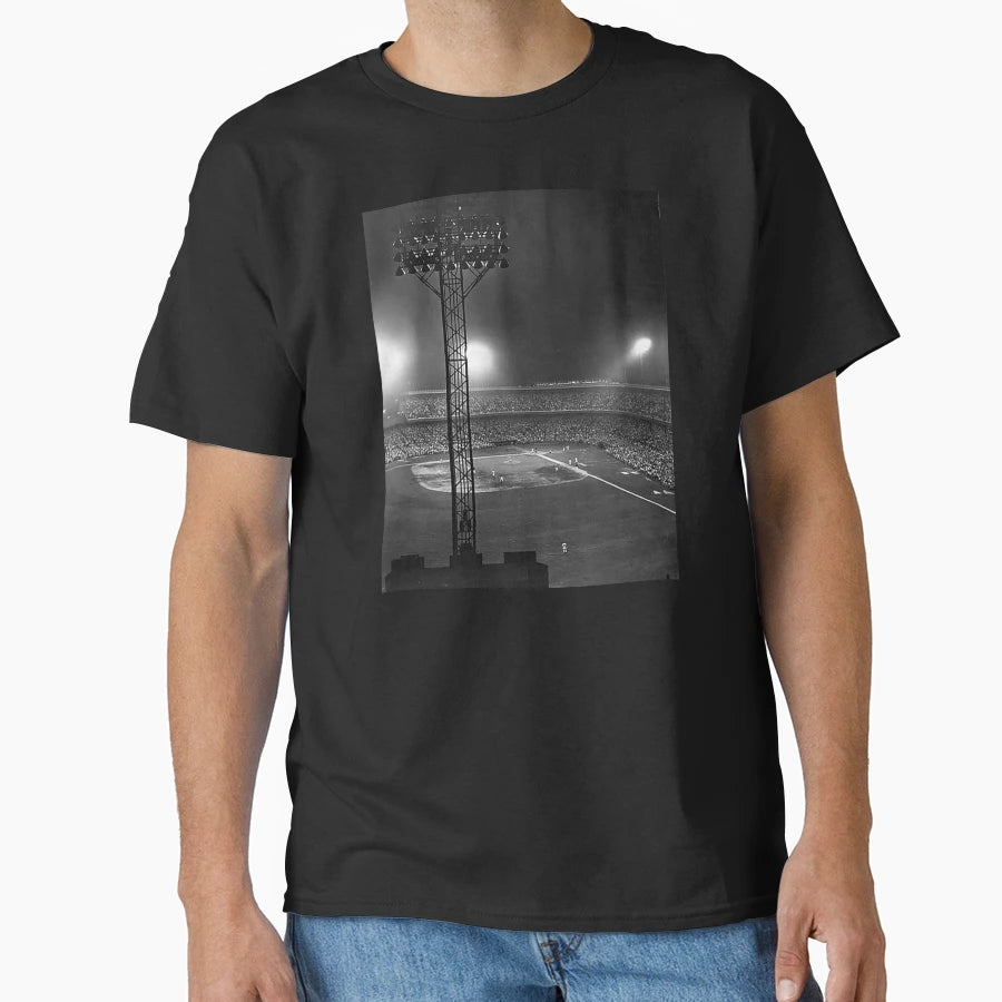 Crosley Field First Night Baseball T-Shirt - Minimalist Print Men Women - T-Shirt, Sweatshirt, Hoodie