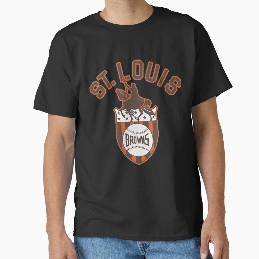St Louis Browns Distressed T-Shirt - Fun Novelty Design Unisex - T-Shirt, Sweatshirt, Hoodie