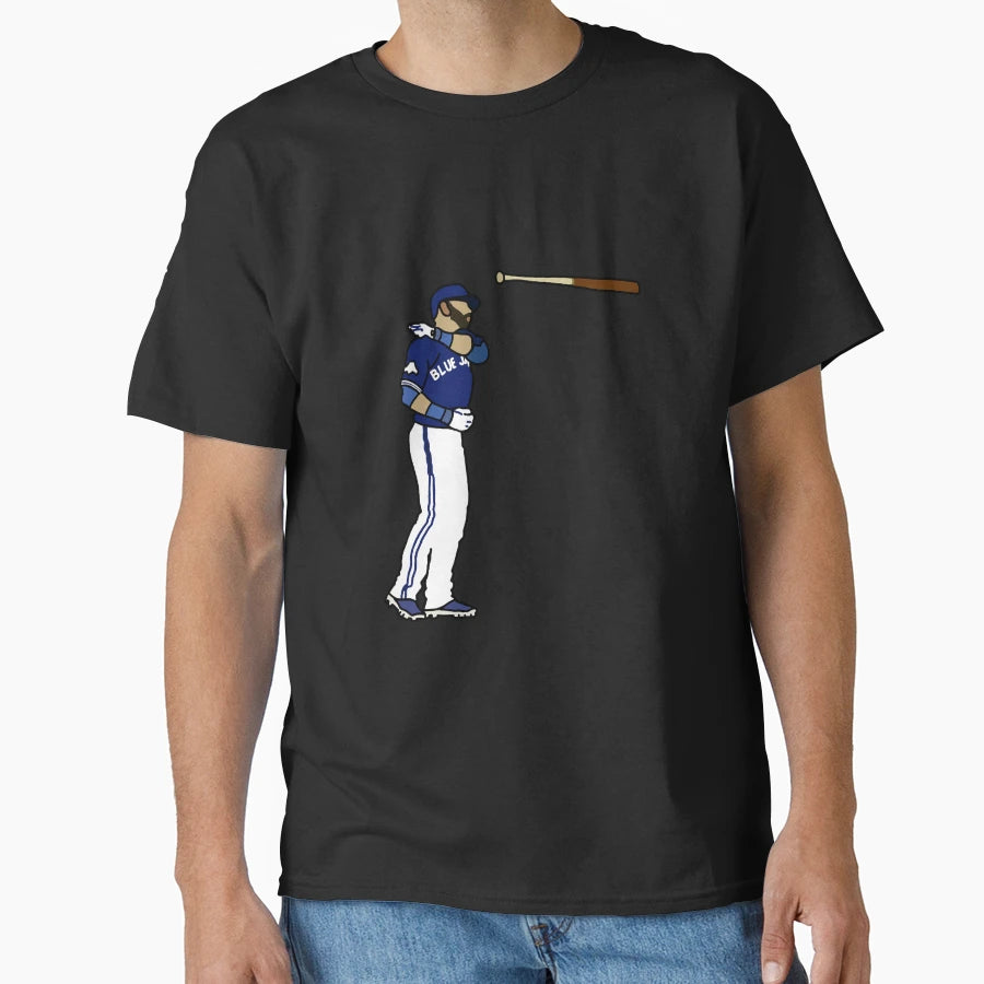 Jose Bautista Bat Flip T-Shirt - Minimalist Print for Adults - T-Shirt, Sweatshirt, Hoodie
