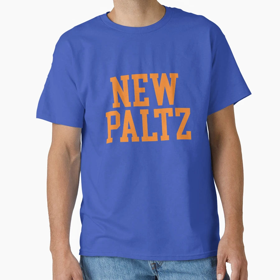 New Paltz Varsity Font Curved T-Shirt - Casual Everyday Wear for Adults - T-Shirt, Sweatshirt, Hoodie