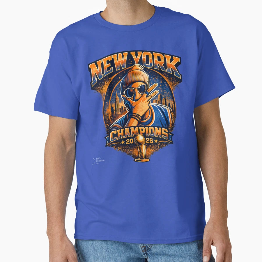 New York Knicks Champions 2026 T-Shirt - Unique Graphic for Adults - T-Shirt, Sweatshirt, Hoodie