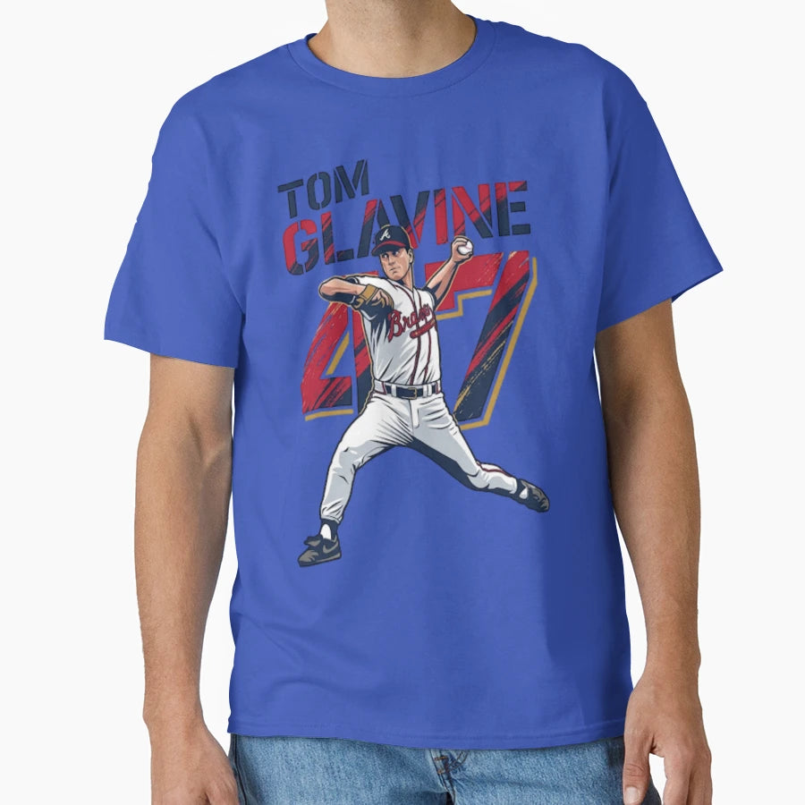 Tom Glavine 47 Atlanta Baseball Legend T-Shirt - Trendy Graphic for Adults - T-Shirt, Sweatshirt, Hoodie
