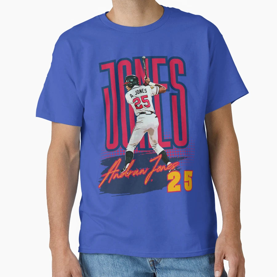 Andruw Jones Baseball Art Iconic T-Shirt - Casual Everyday Wear for Adults - T-Shirt, Sweatshirt, Hoodie
