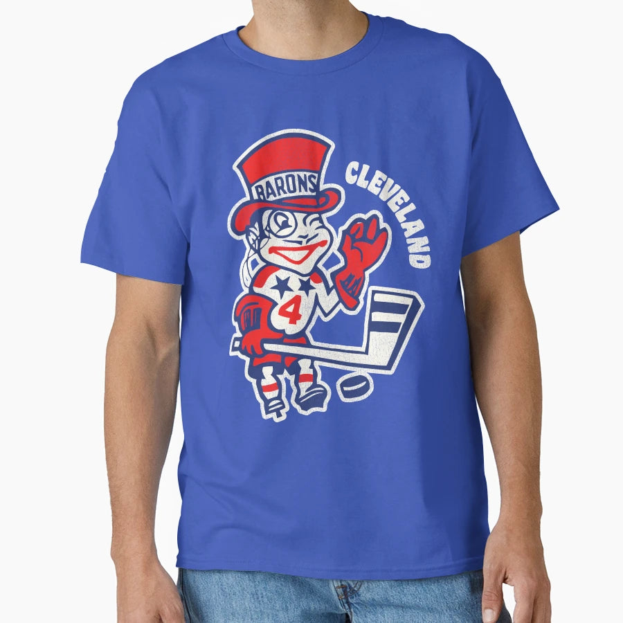 Defunct Cleveland Barons Hockey Team T-Shirt - Aesthetic Graphic Men Women - T-Shirt, Sweatshirt, Hoodie