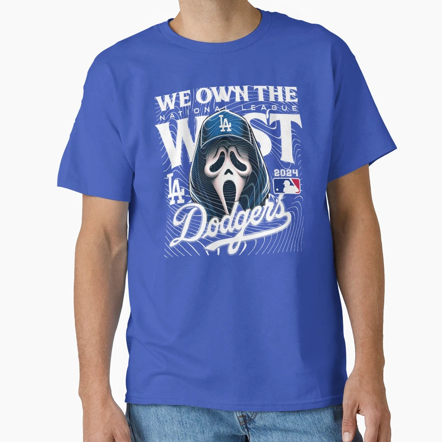 La Baseball Ghost Face We Own West T-Shirt - Fun Novelty Design Unisex - T-Shirt, Sweatshirt, Hoodie
