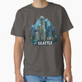 Seattle Rain City T-Shirt - Unique Graphic for Adults - T-Shirt, Sweatshirt, Hoodie