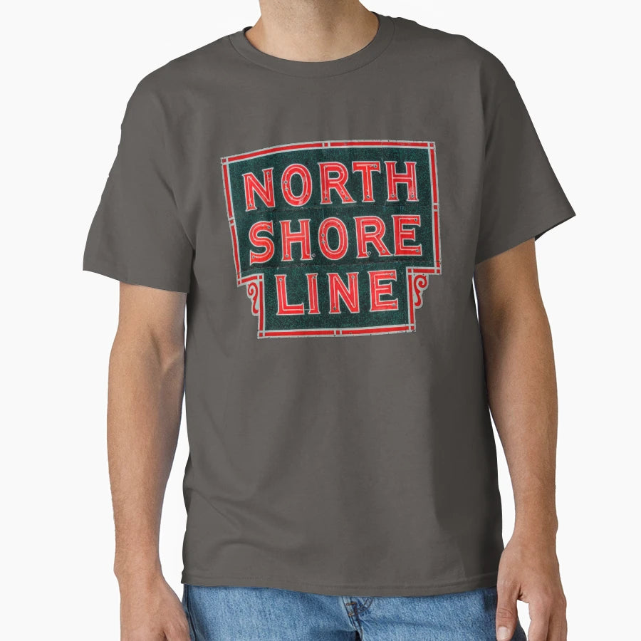 North Shore Line T-Shirt - Casual Everyday Wear Unisex - T-Shirt, Sweatshirt, Hoodie