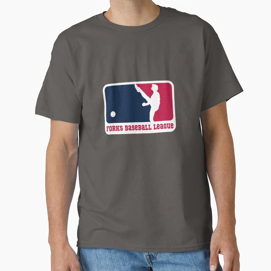 Twilight Baseball Scene Forks Baseball T-Shirt - Unique Graphic for Adults - T-Shirt, Sweatshirt, Hoodie