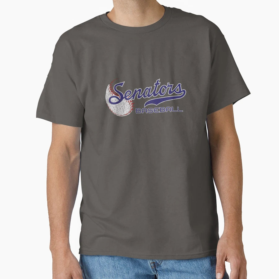 Senators Baseball Blue T-Shirt - Graphic Print Unisex - T-Shirt, Sweatshirt, Hoodie