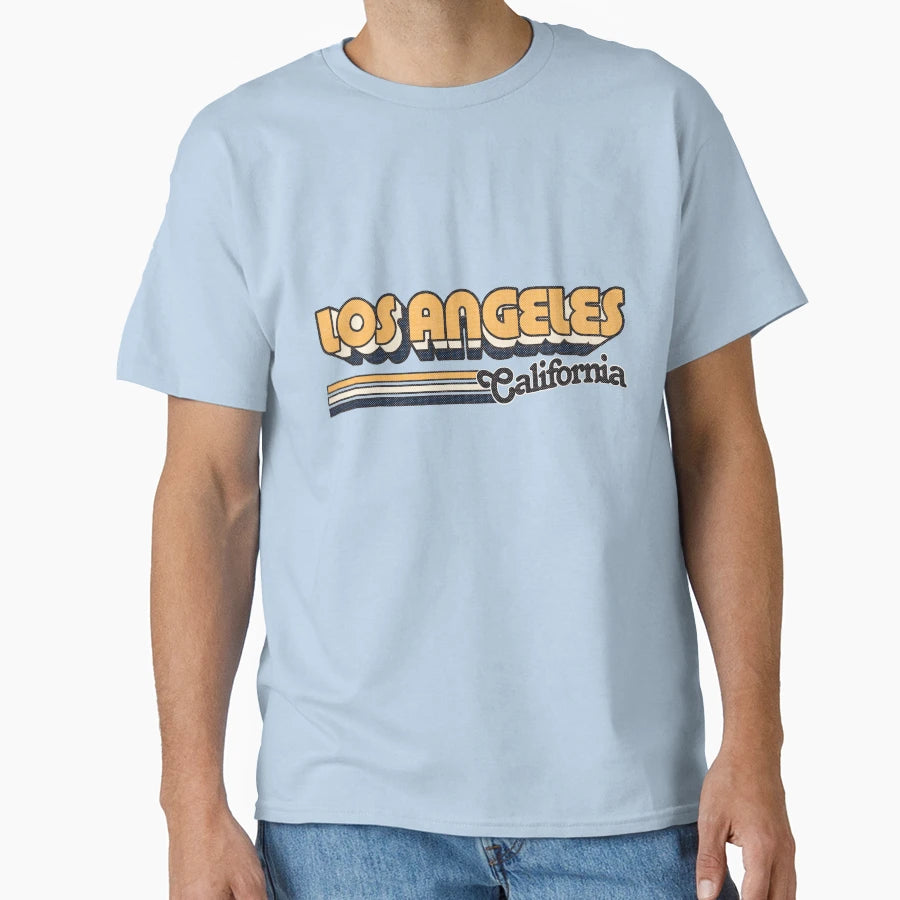 Los Angeles Ca City Stripes T-Shirt - Minimalist Print for Adults - T-Shirt, Sweatshirt, Hoodie
