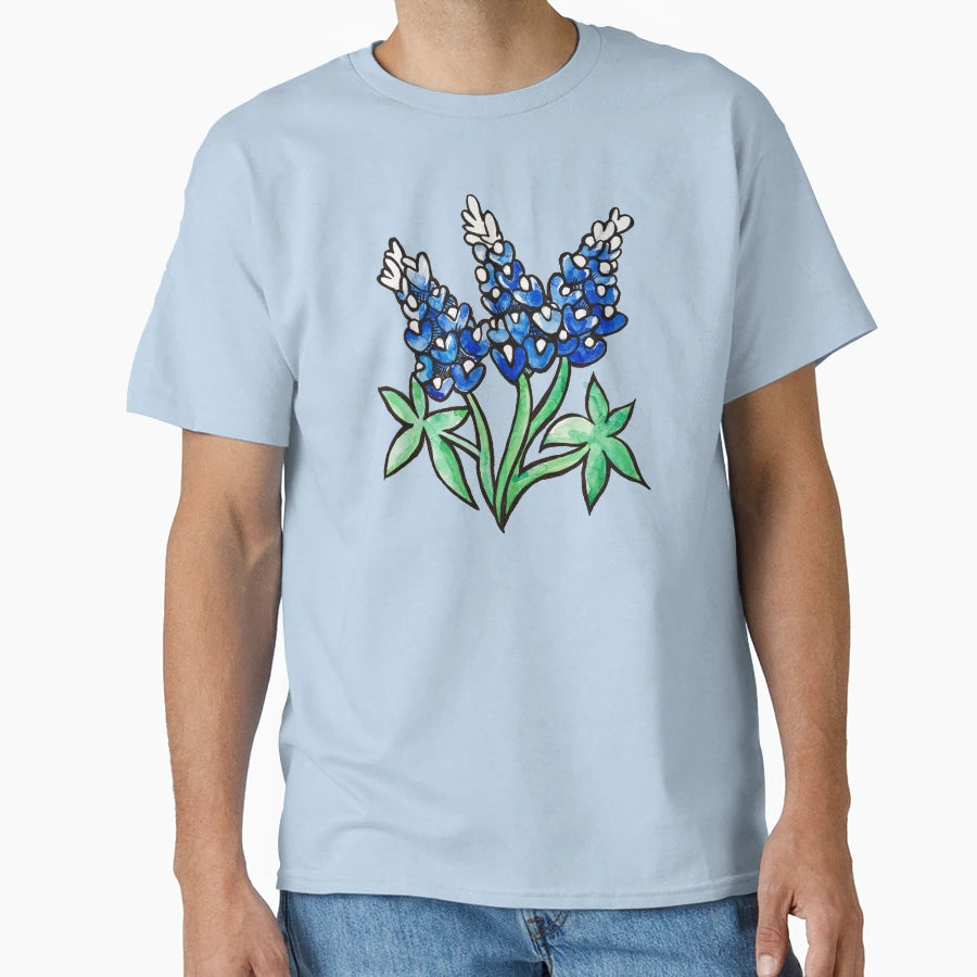 Texas Bluebonnets T-Shirt - Novelty Apparel for Adults - T-Shirt, Sweatshirt, Hoodie