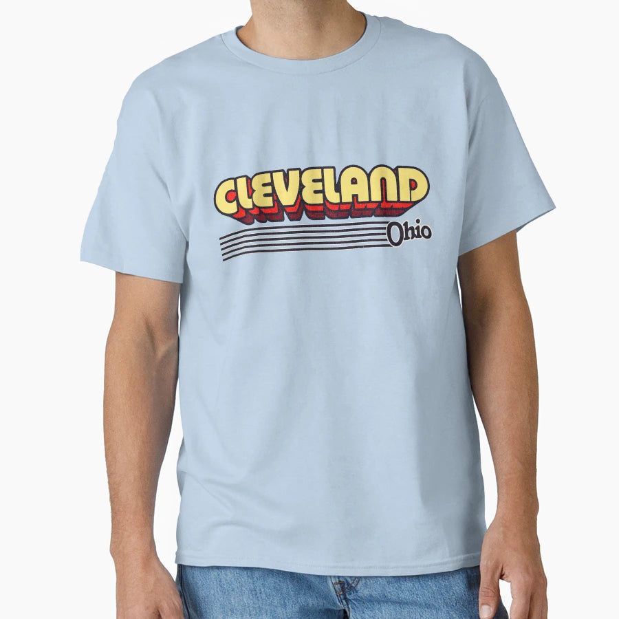 Cleveland Ohio Stripes T-Shirt - Minimalist Print Unisex - T-Shirt, Sweatshirt, Hoodie