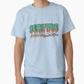 Seattle Wa City Stripes T-Shirt - Custom Art Print Unisex - T-Shirt, Sweatshirt, Hoodie