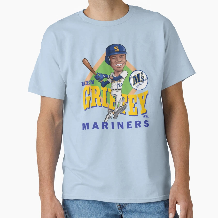 Ken Griffey Jr T-Shirt - Custom Art Print Men Women - T-Shirt, Sweatshirt, Hoodie