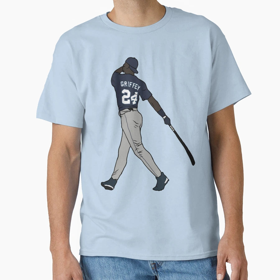 Ken Griffey Jr Swing T-Shirt - Novelty Apparel for Adults - T-Shirt, Sweatshirt, Hoodie