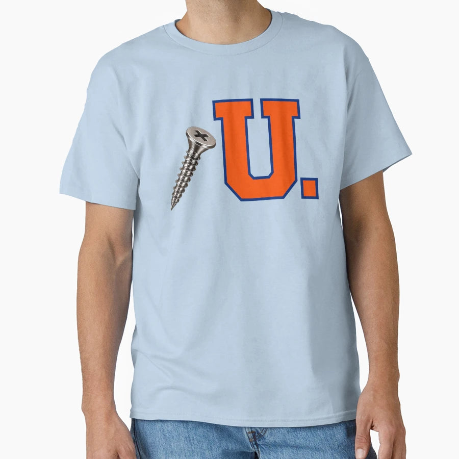 Screw U Collection Orange Blue T-Shirt - Streetwear Style for Adults - T-Shirt, Sweatshirt, Hoodie
