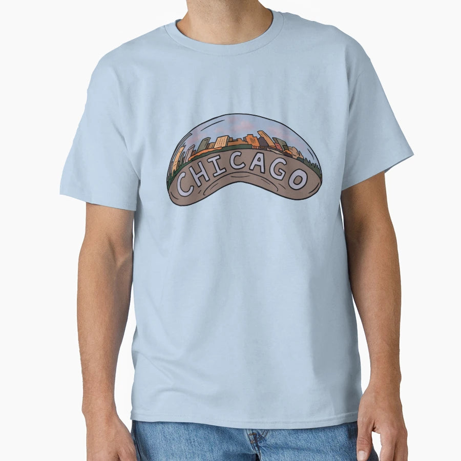 Bean Chicago T-Shirt - Custom Art Print Unisex - T-Shirt, Sweatshirt, Hoodie