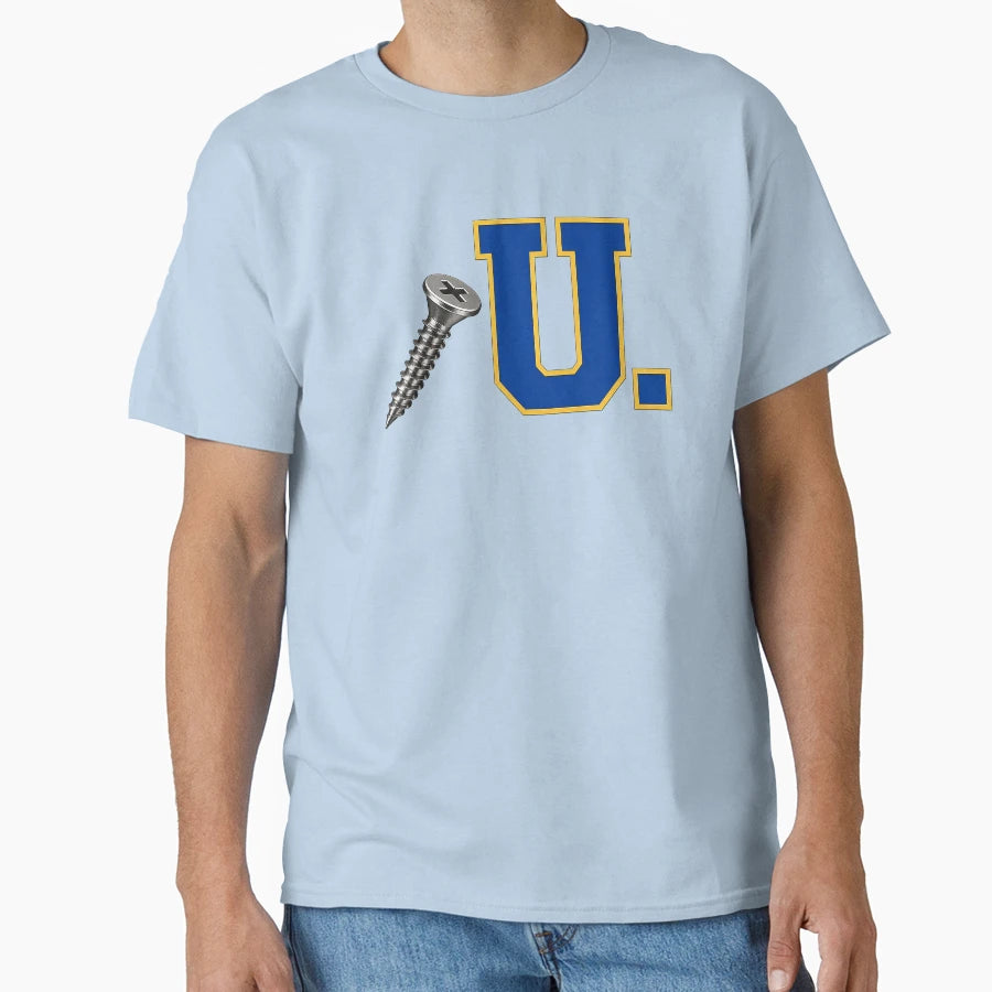 Screw U Collection Royal Blue Gold T-Shirt - Graphic Print Men Women - T-Shirt, Sweatshirt, Hoodie