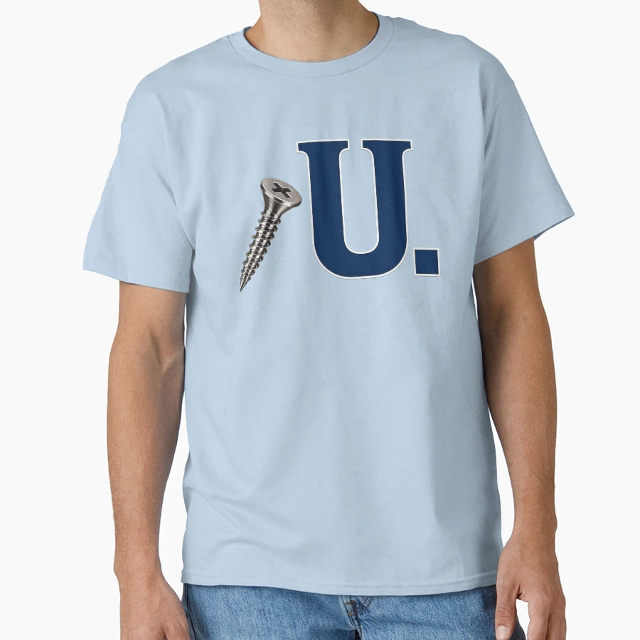 Screw U Collection Ivy Navy Collegiate T-Shirt - Trendy Graphic for Adults - T-Shirt, Sweatshirt, Hoodie