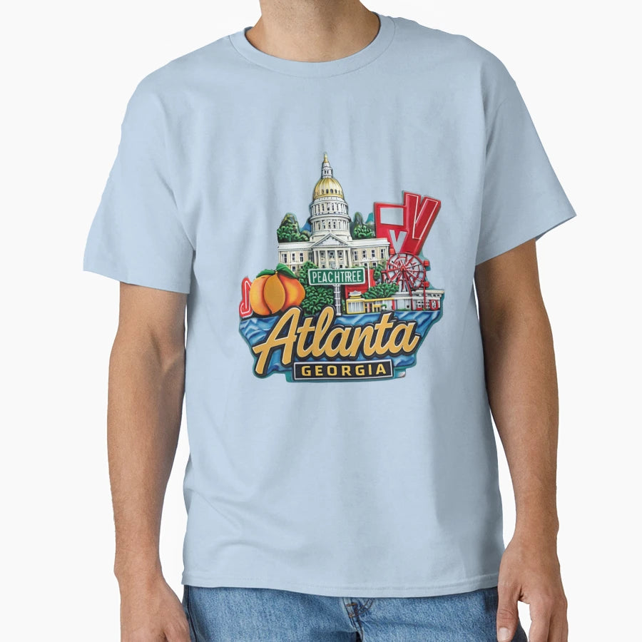 Atlanta T-Shirt - Custom Art Print Unisex - T-Shirt, Sweatshirt, Hoodie