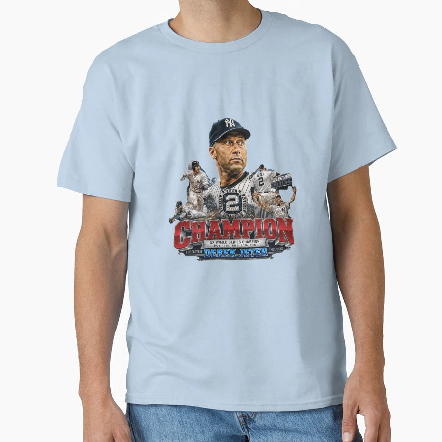 Derek Jeter Championship Legacy T-Shirt - Custom Art Print Men Women - T-Shirt, Sweatshirt, Hoodie
