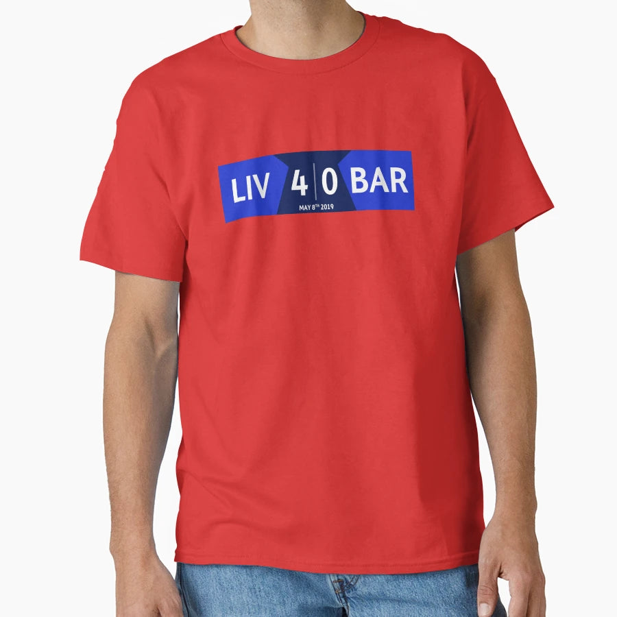 Liverpool 4 0 Barcelona T-Shirt - Trendy Graphic Unisex - T-Shirt, Sweatshirt, Hoodie