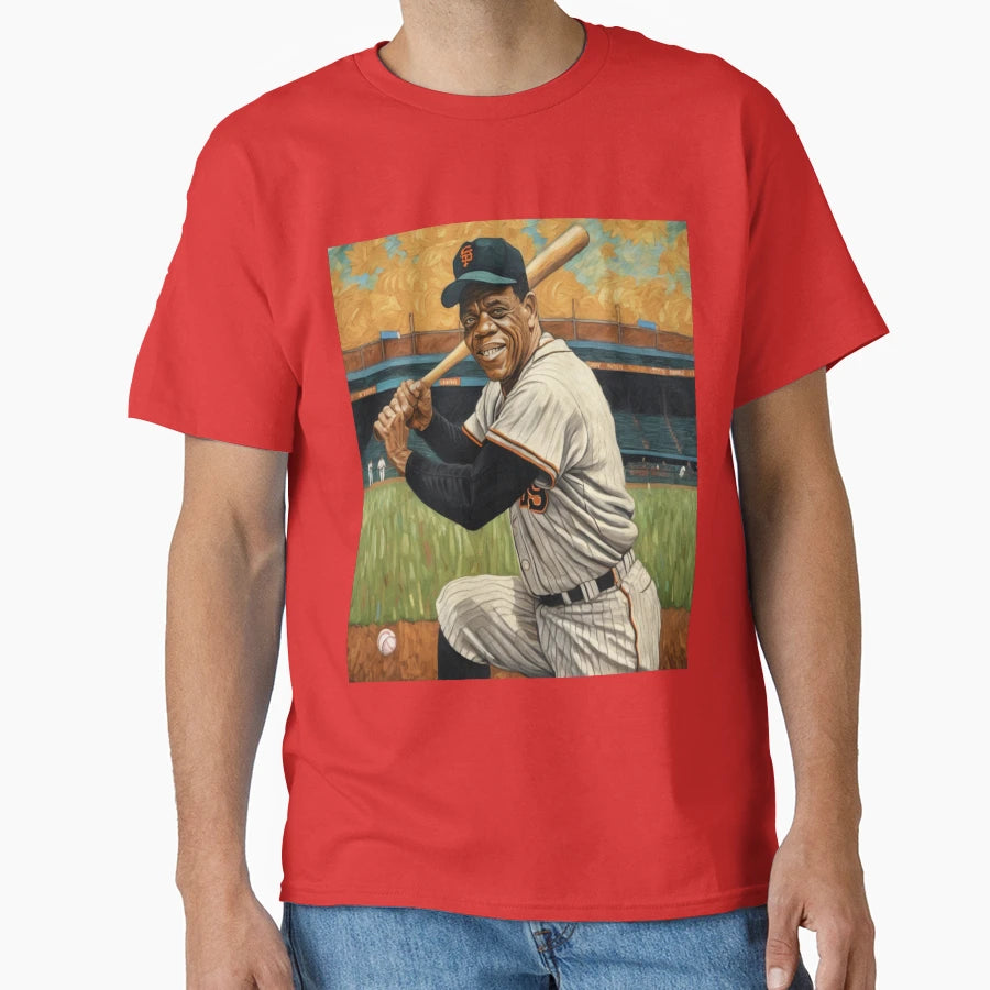 Legendary Willie Mays T-Shirt - Fun Novelty Design for Adults - T-Shirt, Sweatshirt, Hoodie