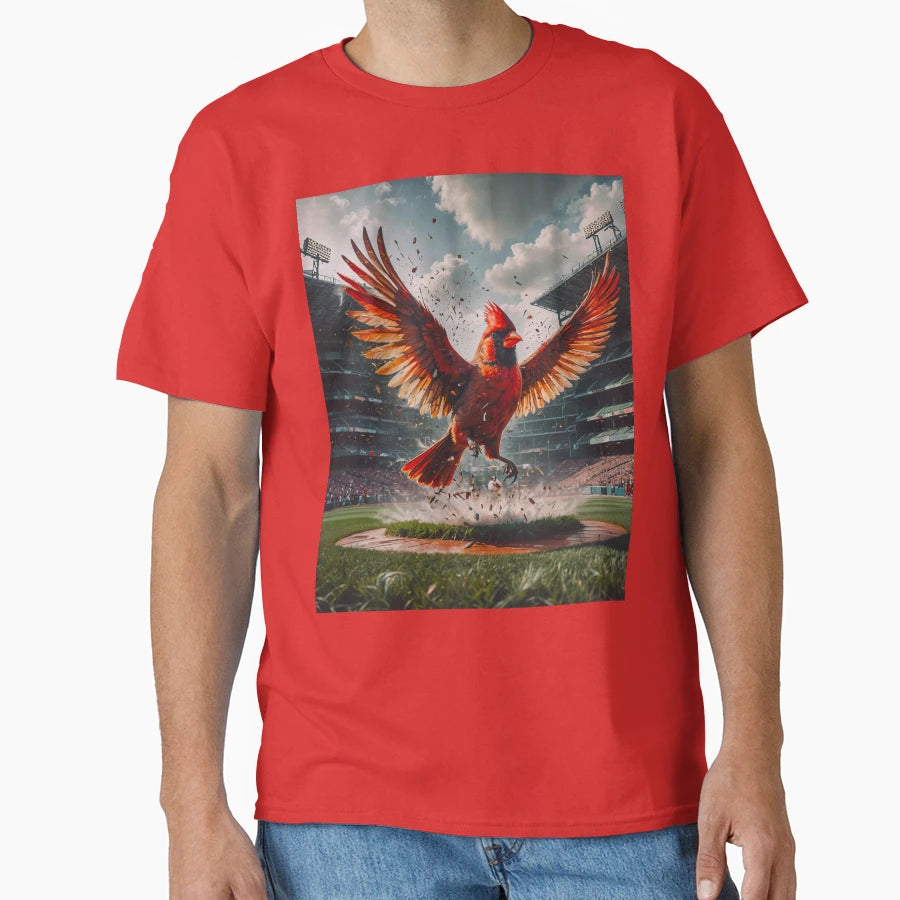 Cardinal Baseball Stadium Fantasy T-Shirt - Aesthetic Graphic for Adults - T-Shirt, Sweatshirt, Hoodie